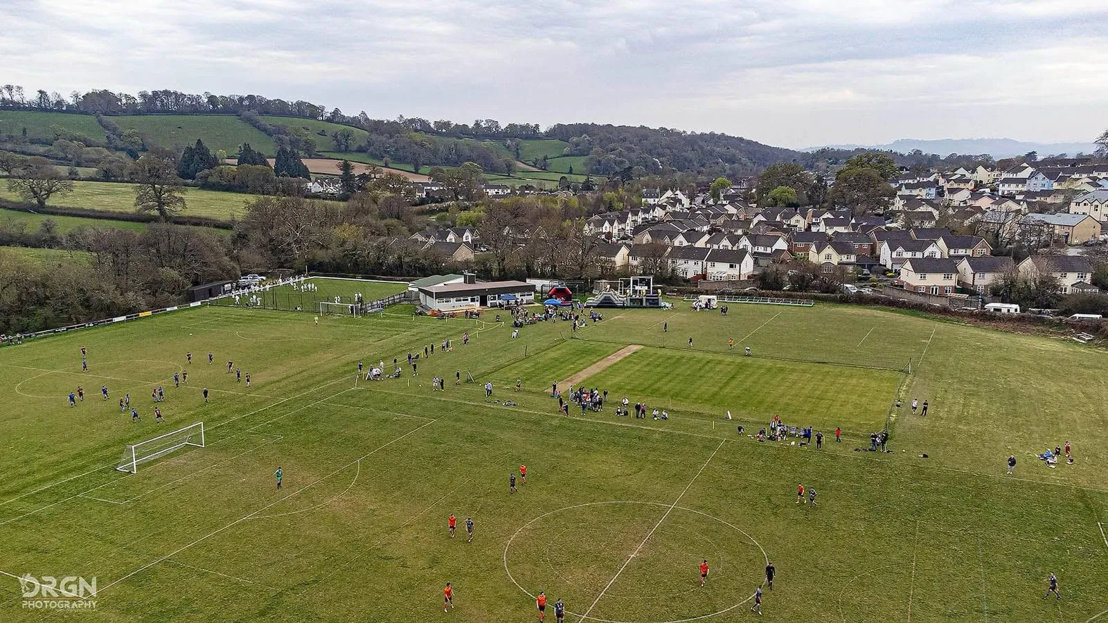 Aerial view of Chudleigh Athletic FC